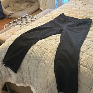 MOTHER Insider Crop Step Fray in Not Guilty Wash